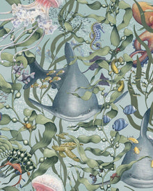 8152 Underwater Magic Turquoise Wallpaper by Boråstapeter
