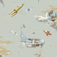 Space Adventure Green Fairyland Wallpaper by Boråstapeter