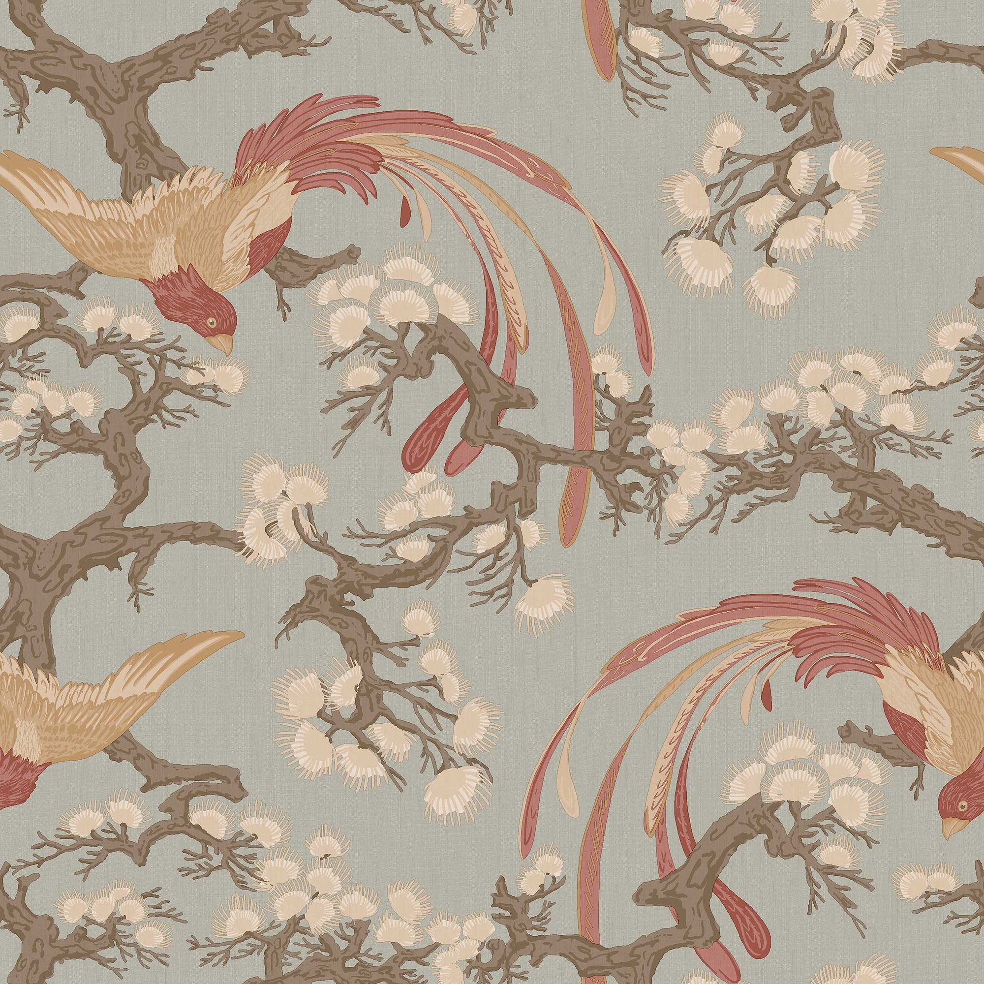 8160 Fenix Light Blue Charm Wallpaper by Boråstapeter