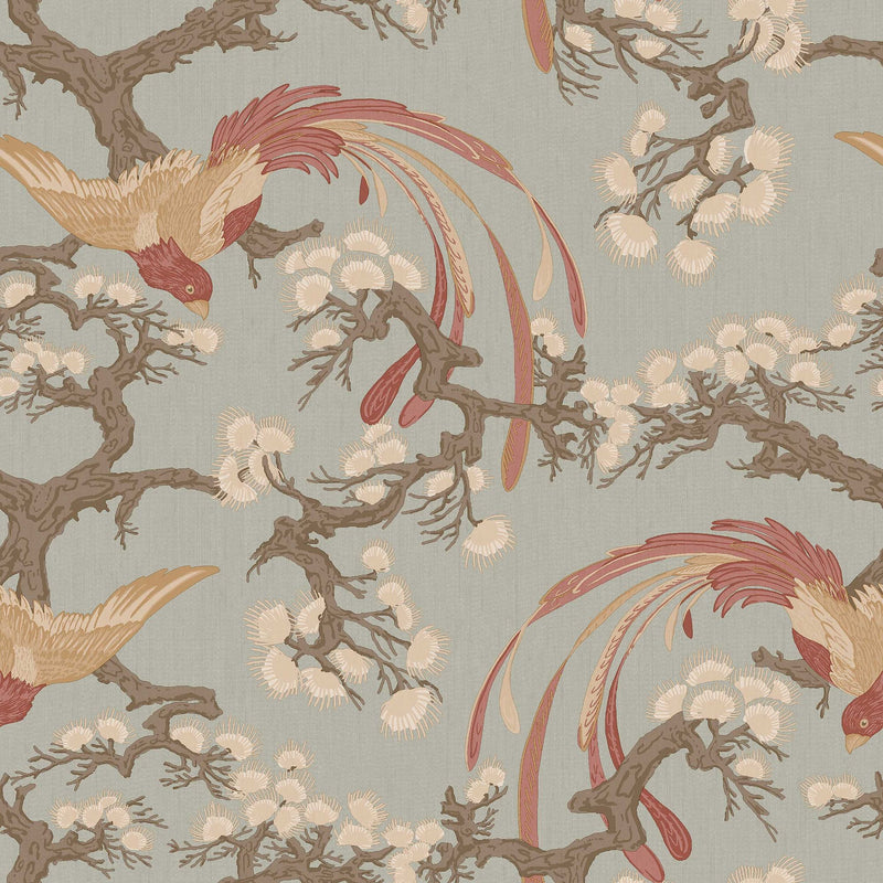 8160 Fenix Light Blue Charm Wallpaper by Boråstapeter