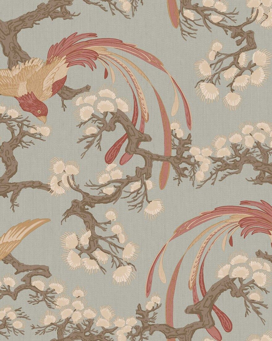 8160 Fenix Light Blue Charm Wallpaper by Boråstapeter