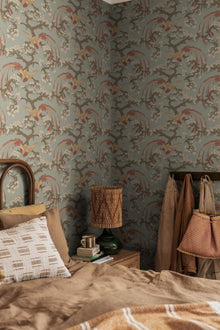 8160 Fenix Light Blue Charm Wallpaper by Boråstapeter