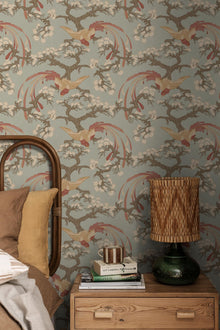 8160 Fenix Light Blue Charm Wallpaper by Boråstapeter