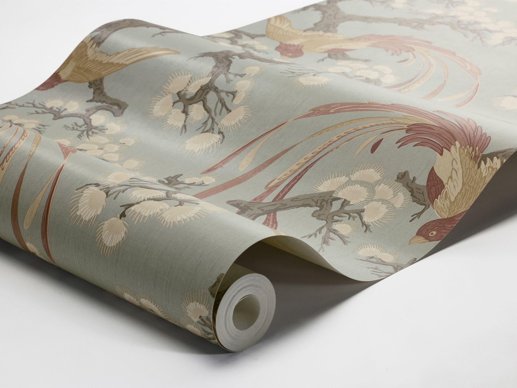 8160 Fenix Light Blue Charm Wallpaper by Boråstapeter