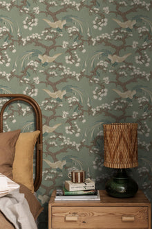 8161 Fenix Light Green Charm Wallpaper by Boråstapeter