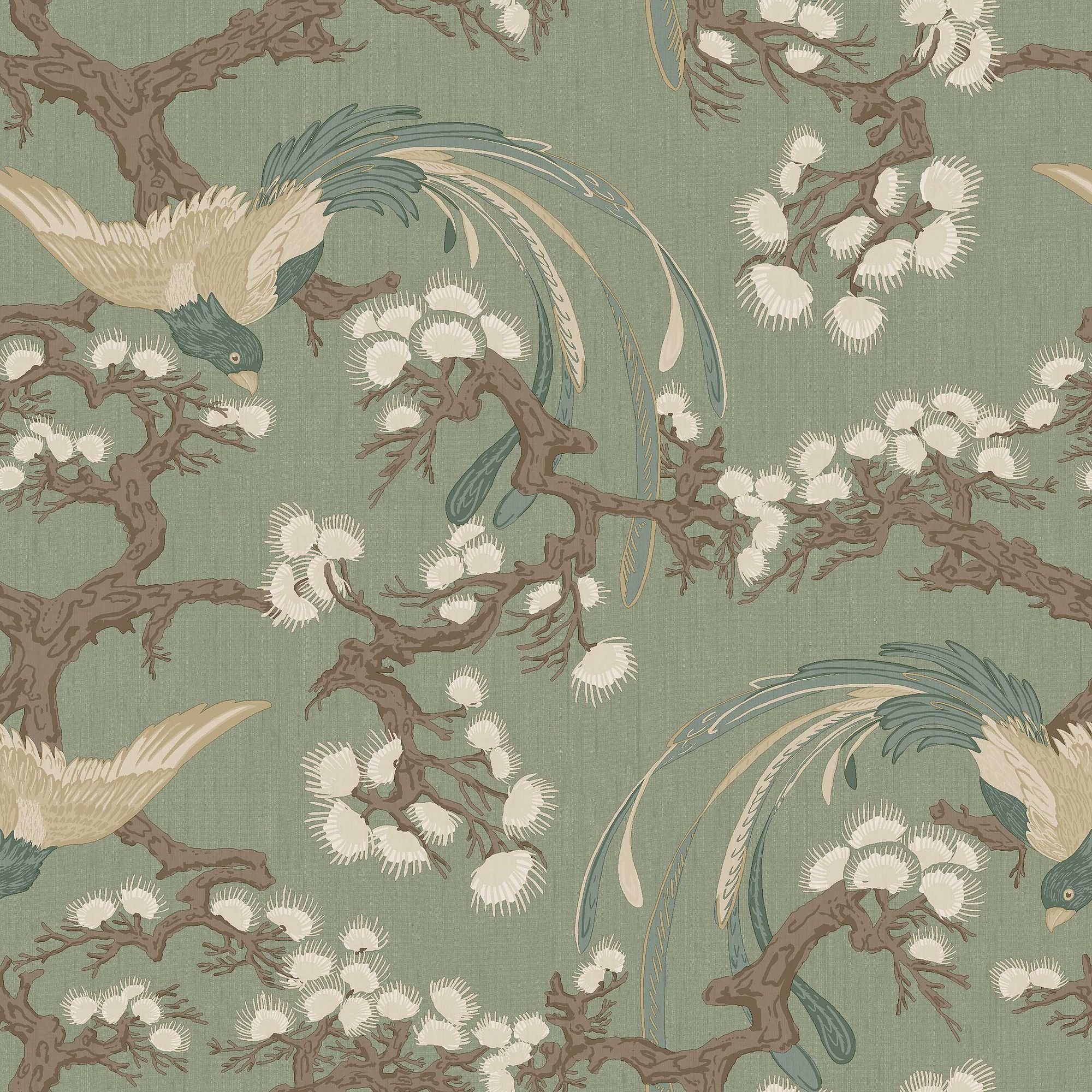 8161 Fenix Light Green Charm Wallpaper by Boråstapeter