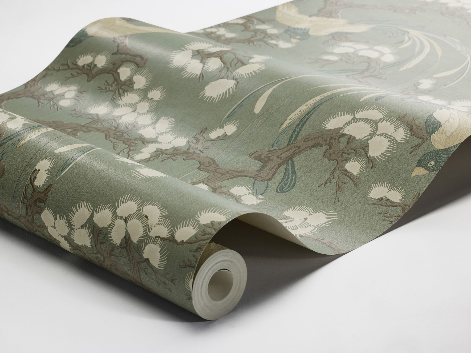 8161 Fenix Light Green Charm Wallpaper by Boråstapeter