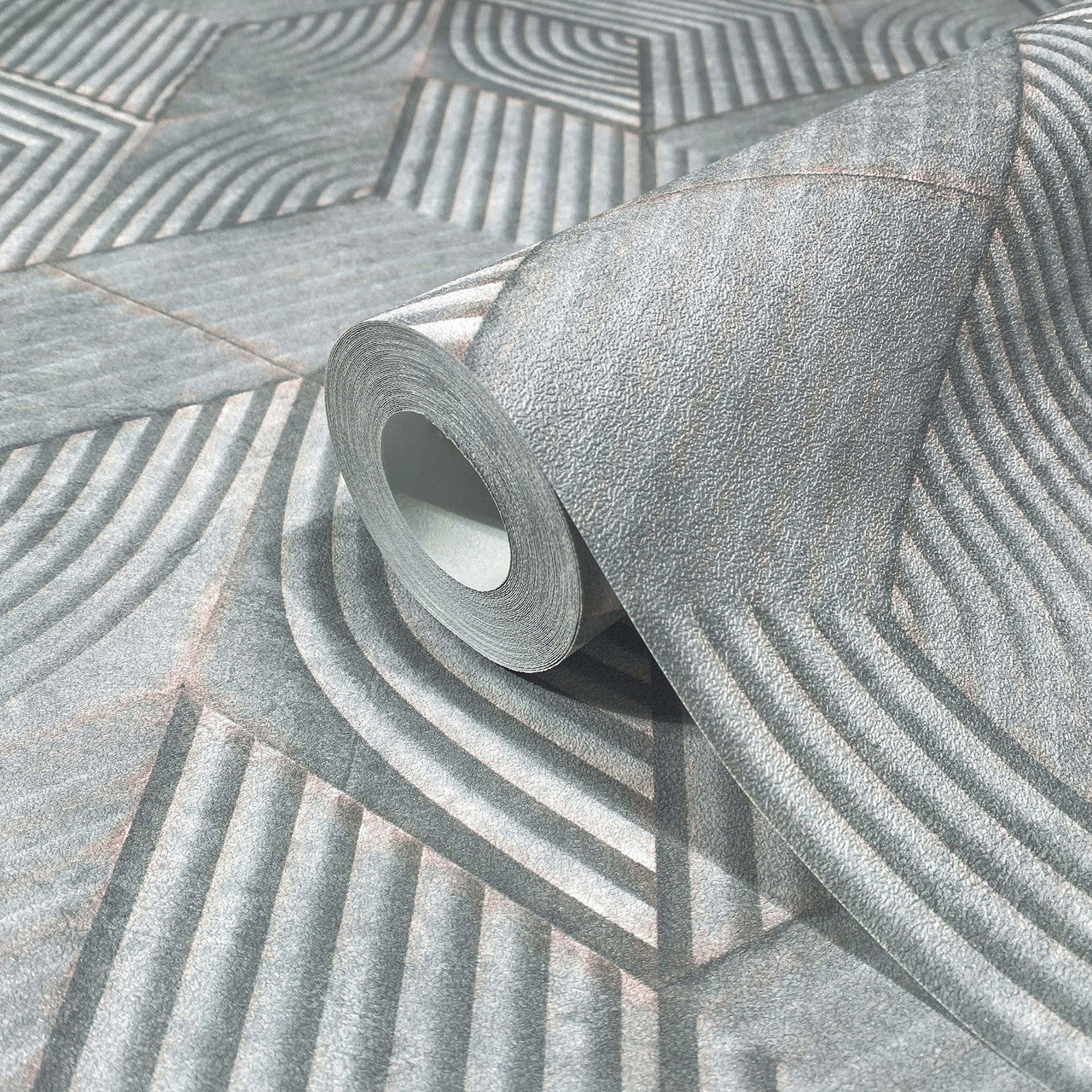 81620 3D-Optik The New Design Book Grey and Green Wallpaper By Galerie