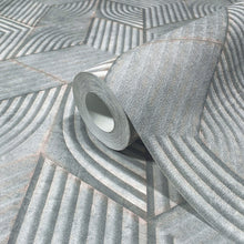 81620 3D-Optik The New Design Book Grey and Green Wallpaper By Galerie