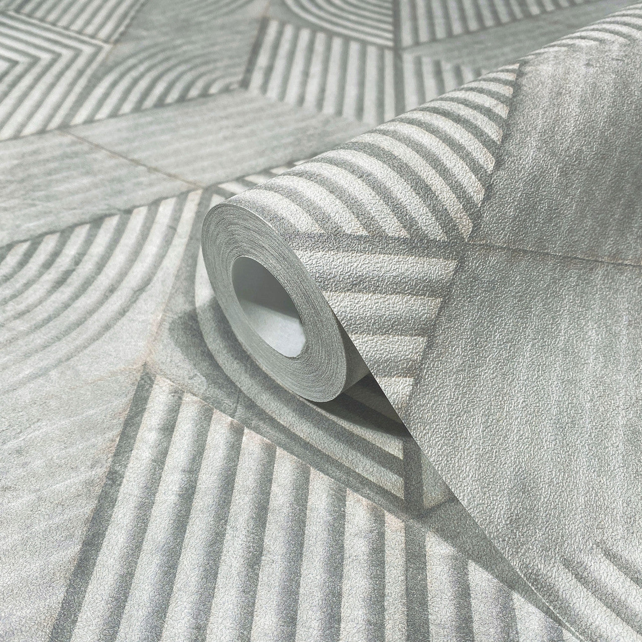 81622 3D-Optik The New Design Book Grey and Green Wallpaper By Galerie