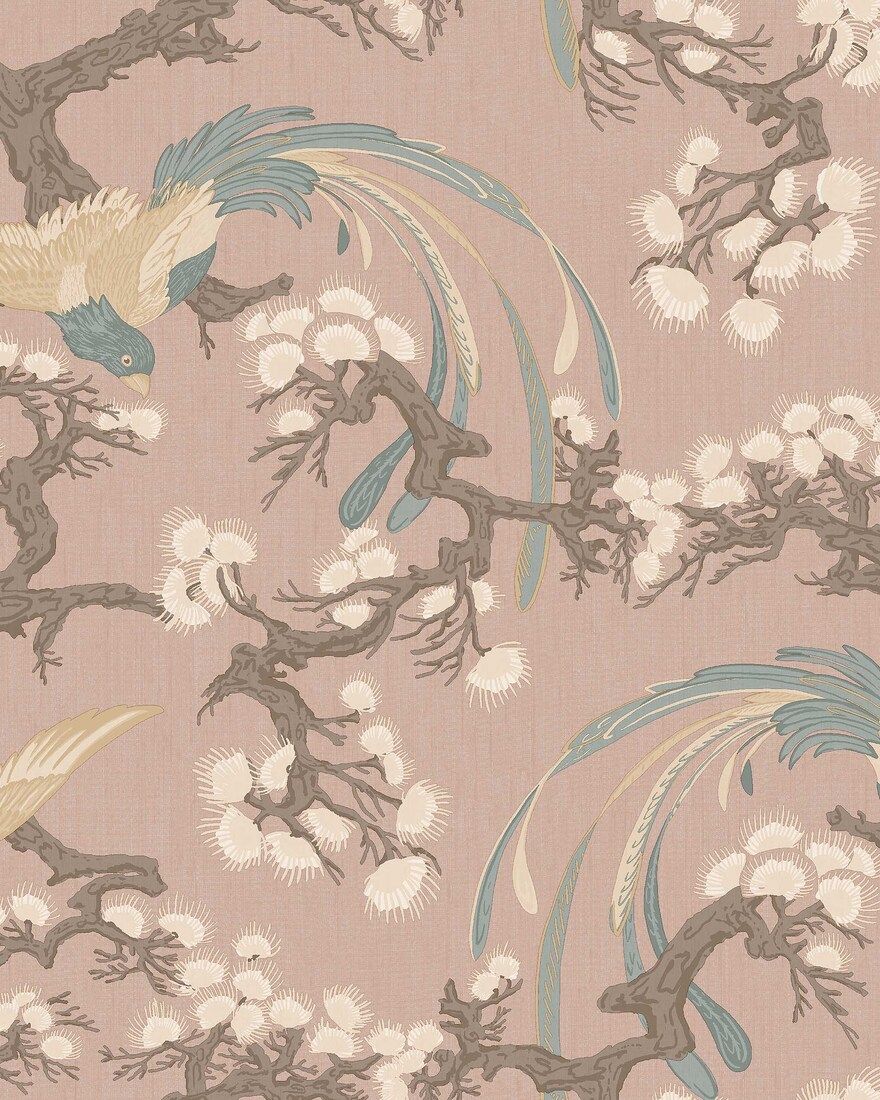 8162 Fenix Light Pink Charm Wallpaper by Boråstapeter