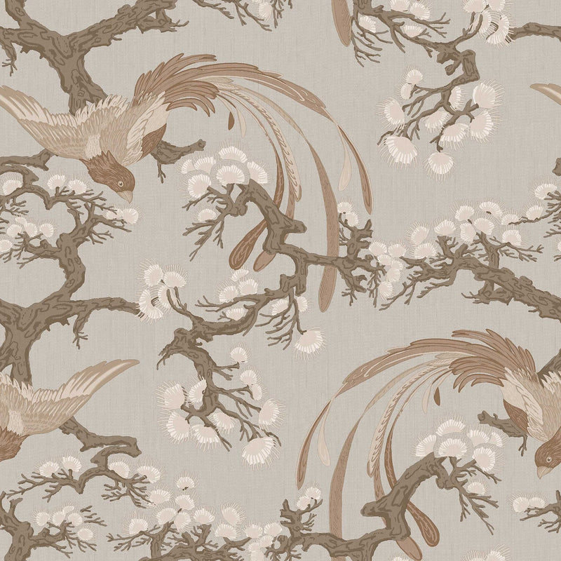 8163 Fenix Light Grey Charm Wallpaper by Boråstapeter