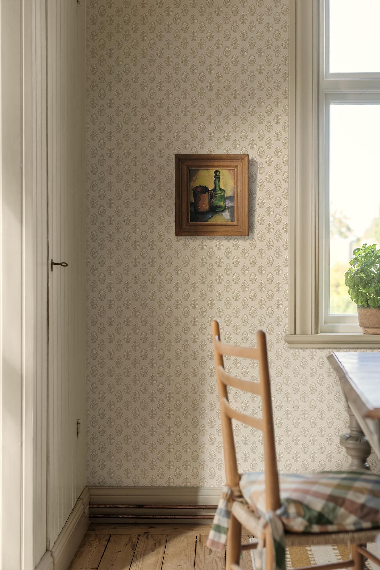 8164 Sibylla Light Beige Charm Wallpaper by Boråstapeter