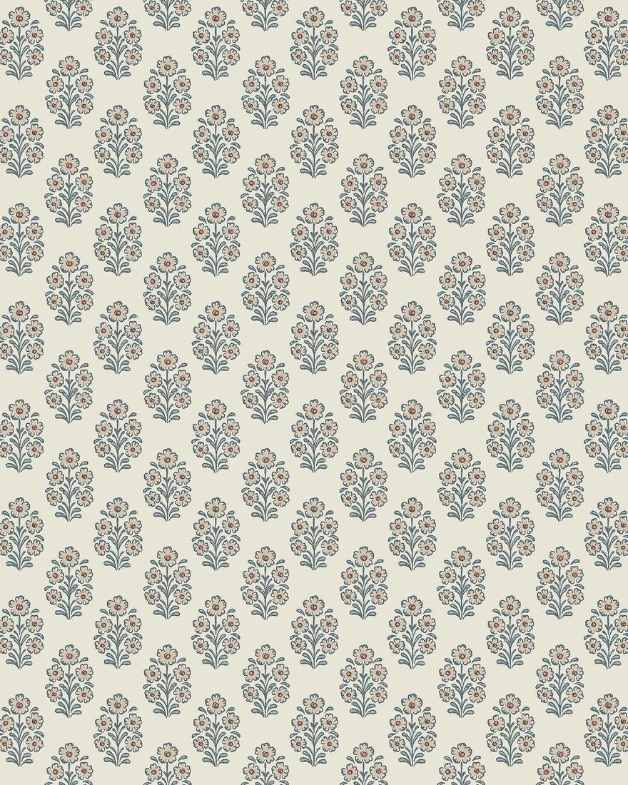 8167 Sibylla Light Blue Charm Wallpaper by Boråstapeter