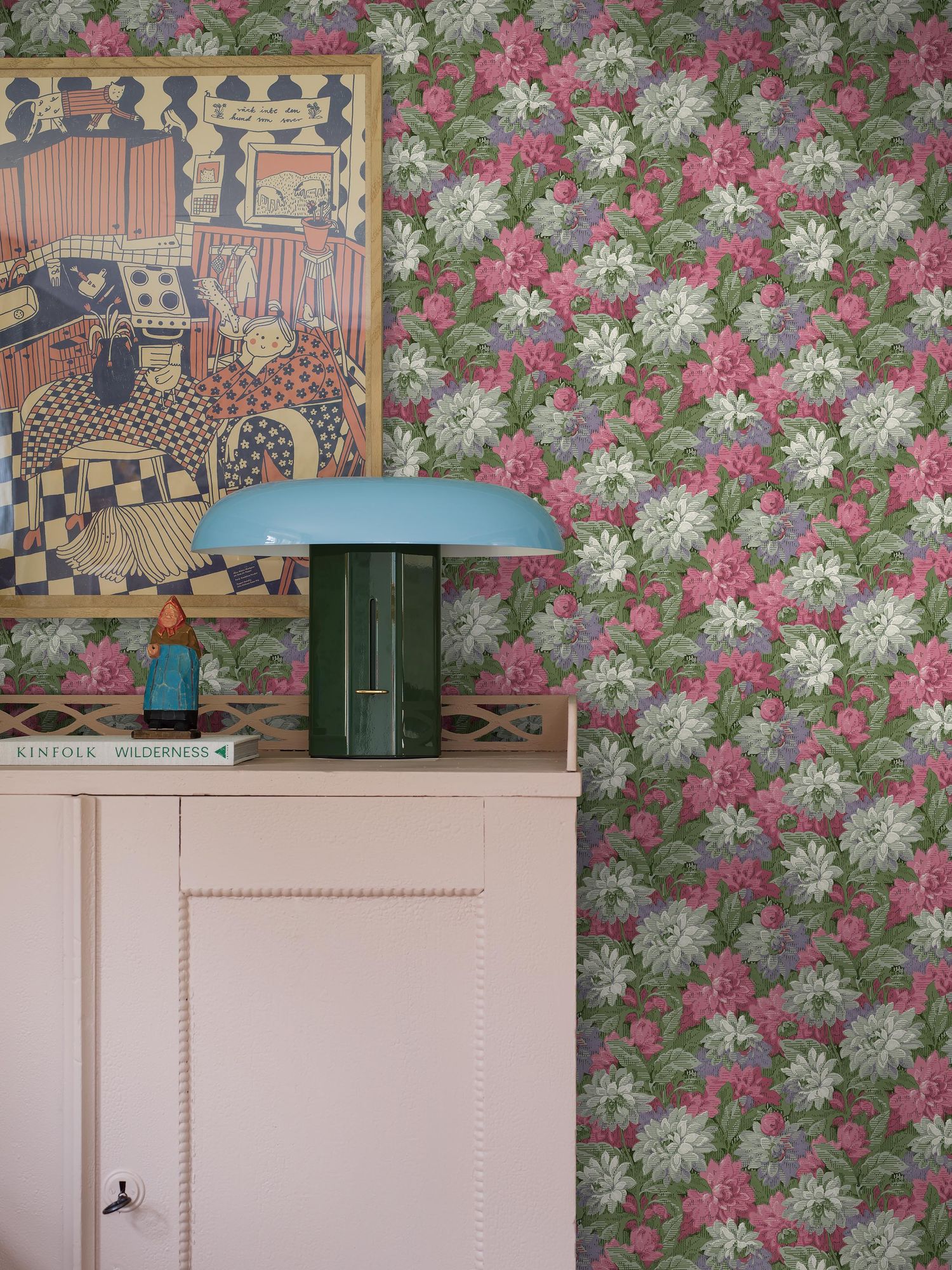 8169 Delilah Dark Multi Charm Wallpaper by Boråstapeter