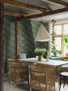 8173 Delilah Dark Green Charm Wallpaper by Boråstapeter