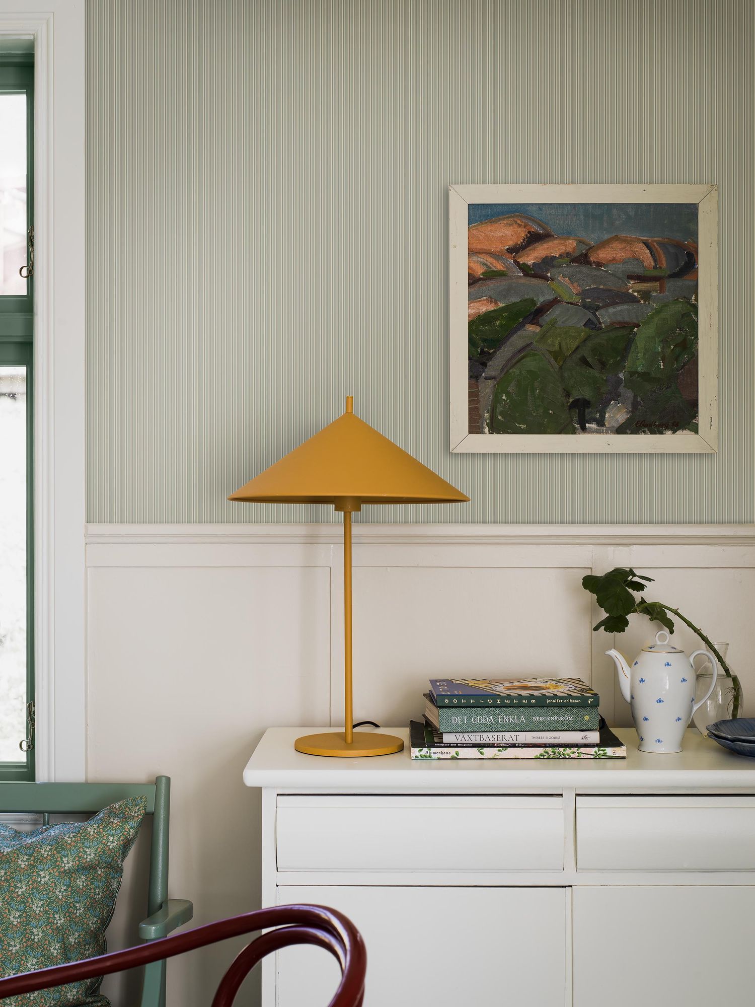 8174 Sam Light Green Charm Wallpaper by Boråstapeter