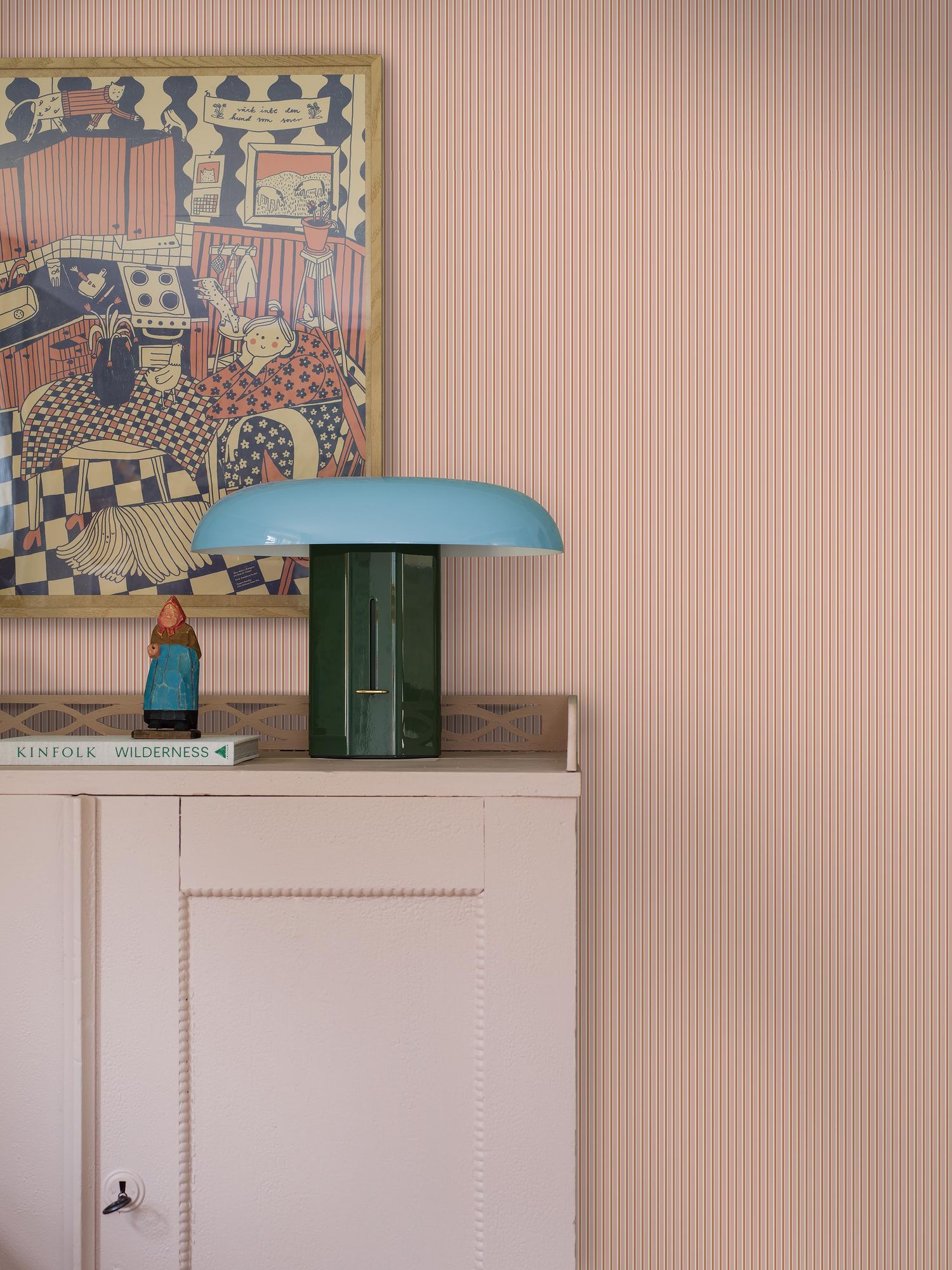 8176 Sam Light Pink Charm Wallpaper by Boråstapeter