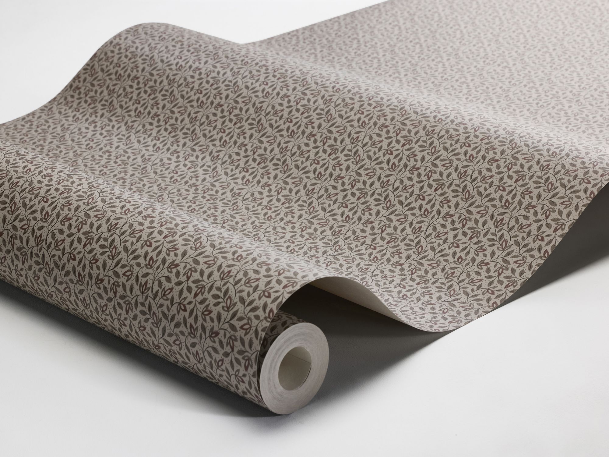 8183 Ida Dark Brown Charm Wallpaper by Boråstapeter