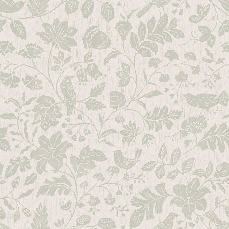 8184 Isidor Light Green Charm Wallpaper by Boråstapeter