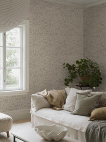 8185 Isidor Light Beige Charm Wallpaper by Boråstapeter