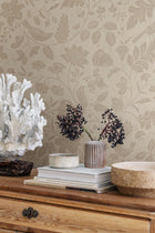 8185 Isidor Light Beige Charm Wallpaper by Boråstapeter