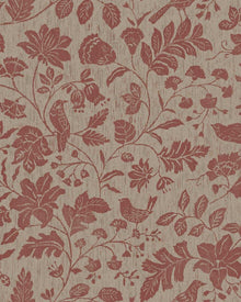 8186 Isidor Dark Red Charm Wallpaper by Boråstapeter