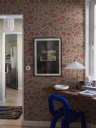 8186 Isidor Dark Red Charm Wallpaper by Boråstapeter