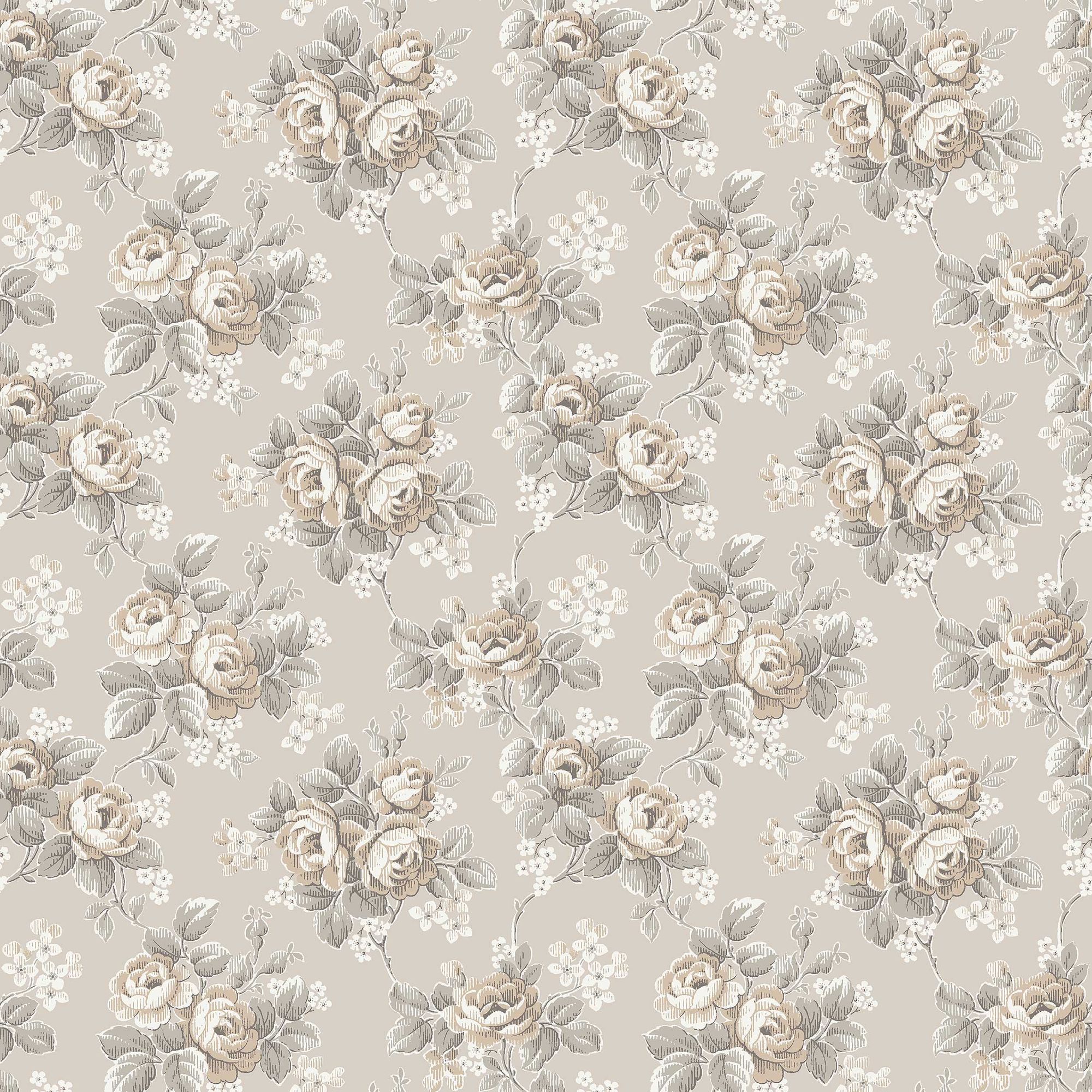 8187 Helena Light Beige Charm Wallpaper by Boråstapeter