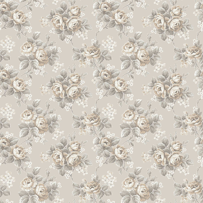 8187 Helena Light Beige Charm Wallpaper by Boråstapeter