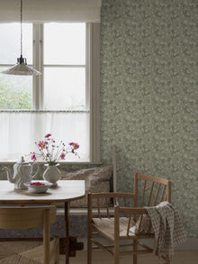 8188 Helena Light Green Charm Wallpaper by Boråstapeter