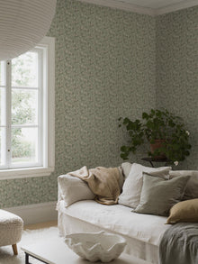 8188 Helena Light Green Charm Wallpaper by Boråstapeter