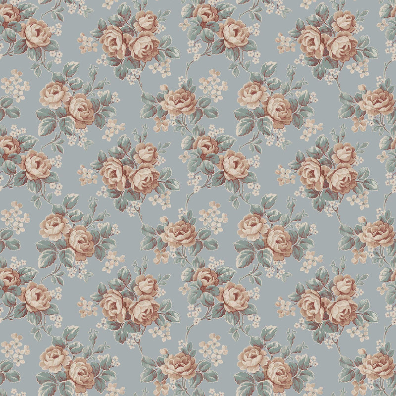 8189 Helena Light Blue Charm Wallpaper by Boråstapeter