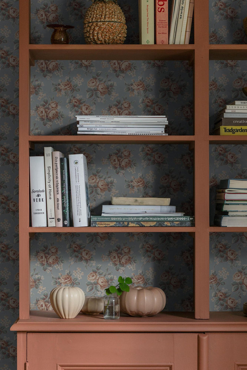 8189 Helena Light Blue Charm Wallpaper by Boråstapeter