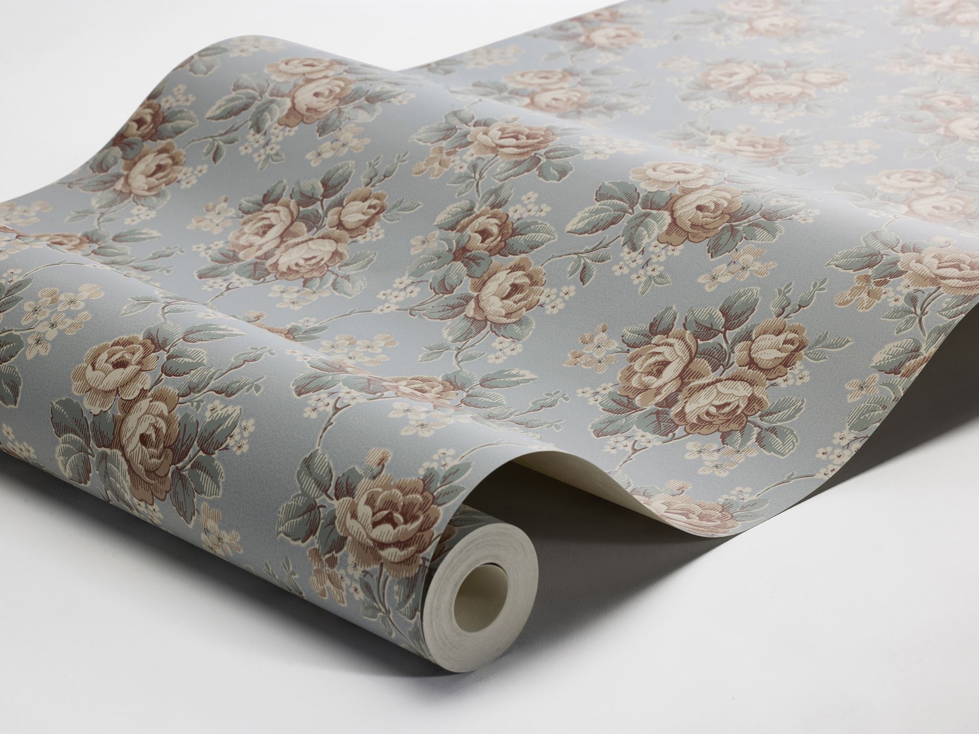 8189 Helena Light Blue Charm Wallpaper by Boråstapeter