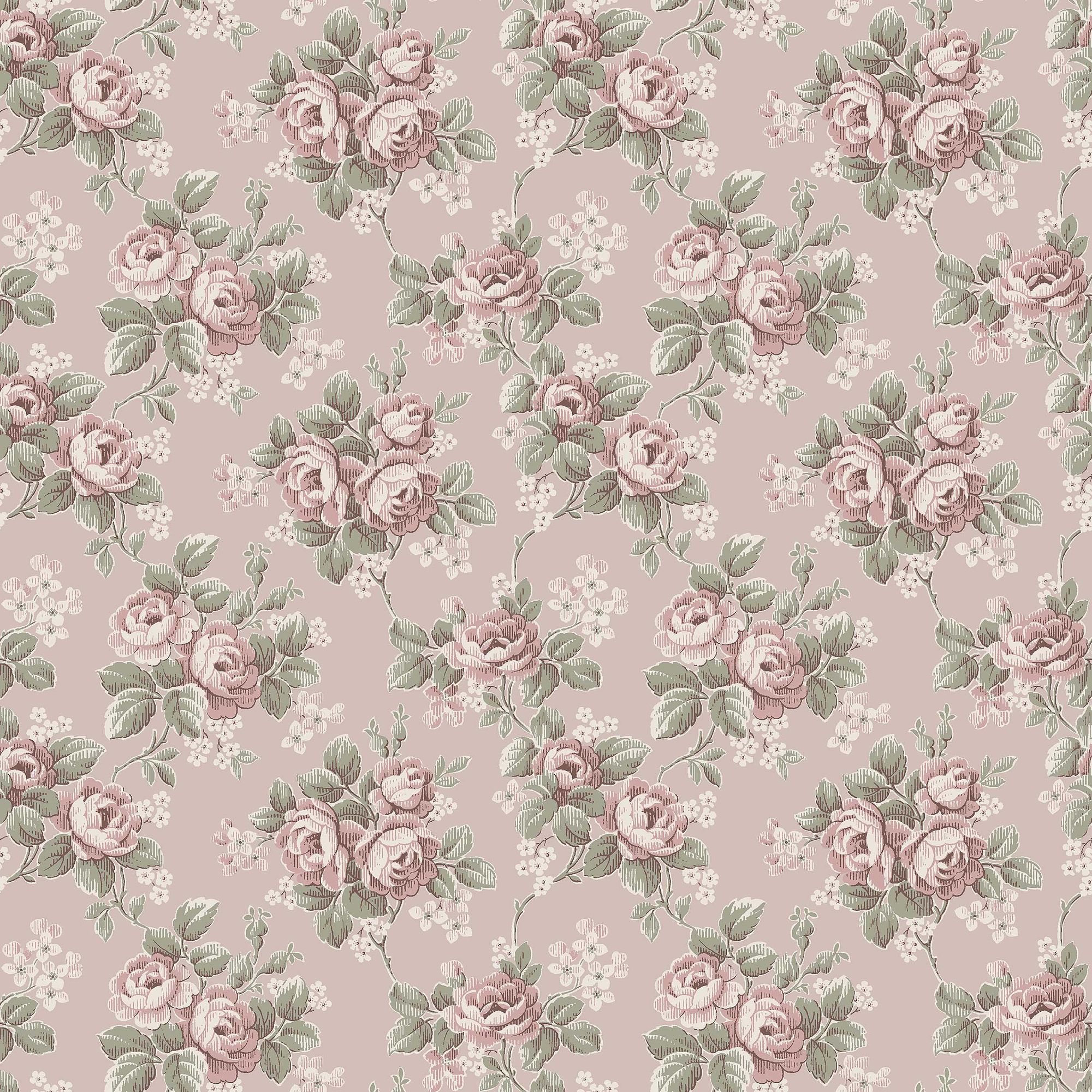 8190 Helena Light Pink Charm Wallpaper by Boråstapeter