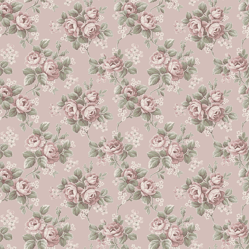 8190 Helena Light Pink Charm Wallpaper by Boråstapeter