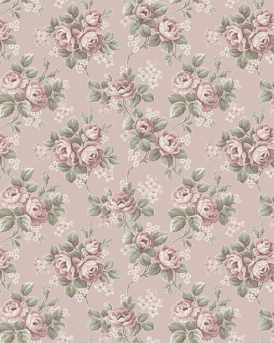 8190 Helena Light Pink Charm Wallpaper by Boråstapeter