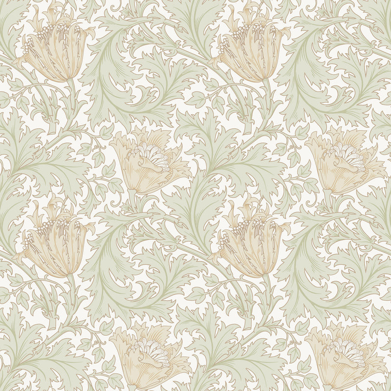82002 Anemone Hidden Treasures Yellow Wallpaper By Galerie