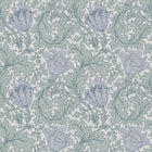 82003 Anemone Hidden Treasures Light Blue Wallpaper By Galerie