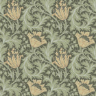 82004 Anemone Hidden Treasures Green Yellow Wallpaper By Galerie
