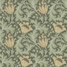 82004 Anemone Hidden Treasures Green Yellow Wallpaper By Galerie