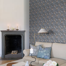 82006 Anemone Hidden Treasures Blue Red Wallpaper By Galerie