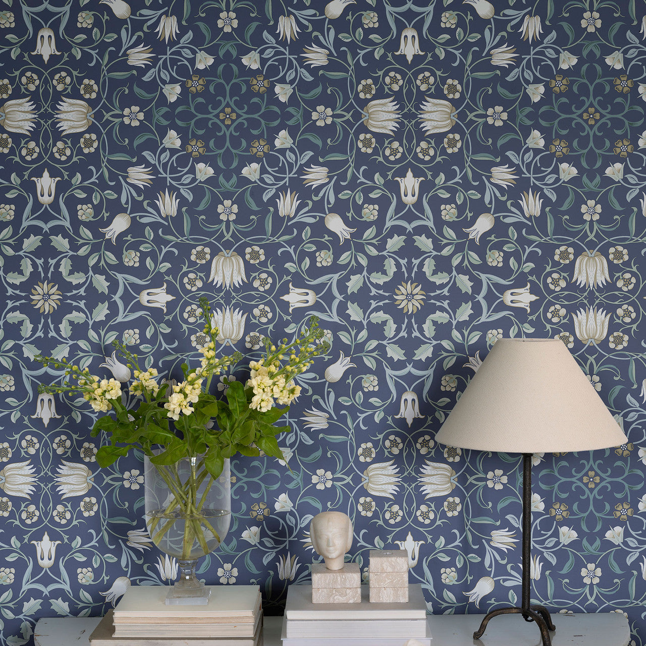 82009 No 1 Holland Park Hidden Treasures Blue Wallpaper By Galerie
