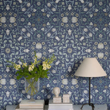 82009 No 1 Holland Park Hidden Treasures Blue Wallpaper By Galerie