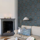 82010 No 1 Holland Park Hidden Treasures Blue Red Wallpaper By Galerie