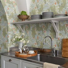 82012 Granville Hidden Treasures Green Blue Wallpaper By Galerie