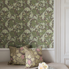 82013 Granville Hidden Treasures Green Wallpaper By Galerie