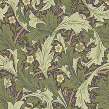 82013 Granville Hidden Treasures Green Wallpaper By Galerie