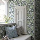 82014 Granville Hidden Treasures Blue Green Wallpaper By Galerie